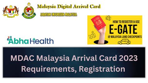 arrival card malaysia 2023